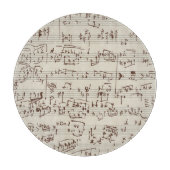 Musiknoten Schneidebrett (Vorderseite)