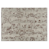 Musiknoten Schneidebrett (Vorderseite)
