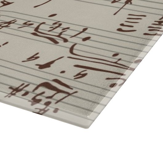 Musiknoten Schneidebrett (Ecke)