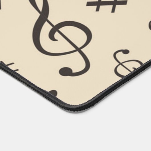 Musiknoten Schreibtischunterlage (Ecke)