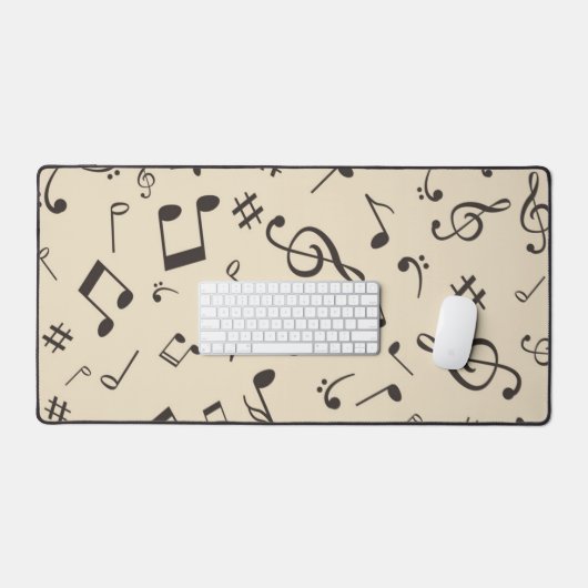 Musiknoten Schreibtischunterlage (Tastatur & Maus)