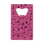 Musiknoten schwarz geldbeutel flaschenöffner (Vorderseite)