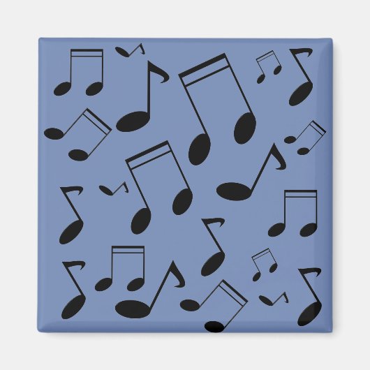 Musiknoten schwarz magnet (Vorne)