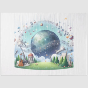 Musiknoten Serie Design 3 Seidenpapier