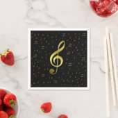 Musiknoten Serviette (Beispiel)
