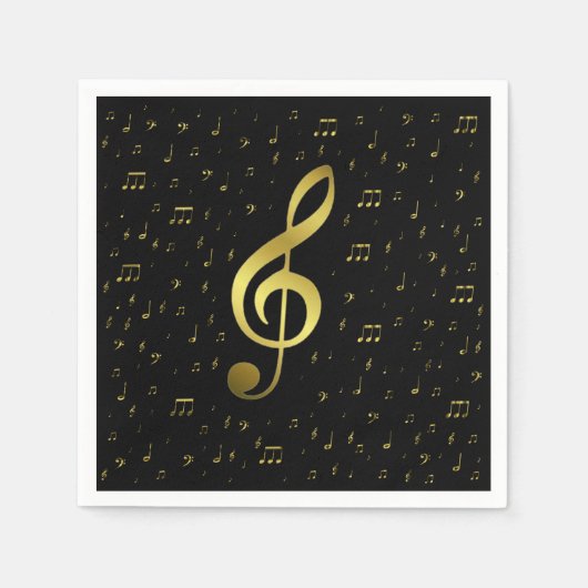 Musiknoten Serviette (Vorderseite)
