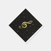 Musiknoten Serviette (Ecke)