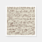Musiknoten Serviette (Vorderseite)