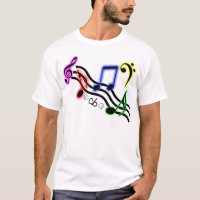 Musiknoten-Shirt