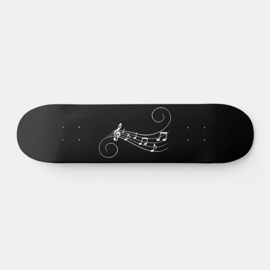 Musiknoten Skateboard (Horizontal)