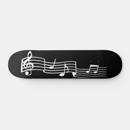 Musiknoten Skateboard (Horizontal)