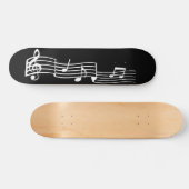 Musiknoten Skateboard (Horizontal)
