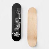 Musiknoten Skateboard (Vorderseite)