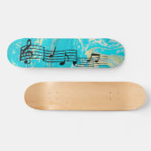 Musiknoten Skateboard (Horizontal)