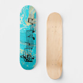 Musiknoten Skateboard (Vorderseite)