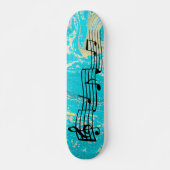 Musiknoten Skateboard (Vorne)