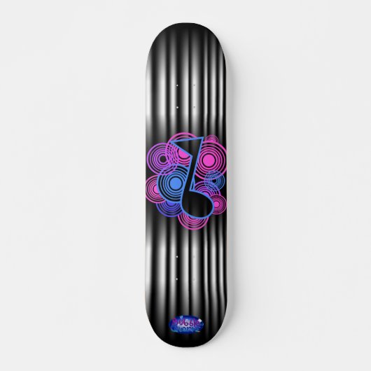 Musiknoten Skateboard (Vorne)