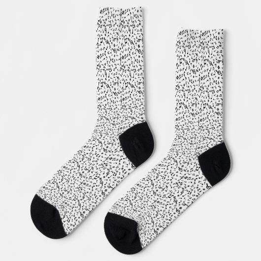 Musiknoten Socken (Linkes Detail)