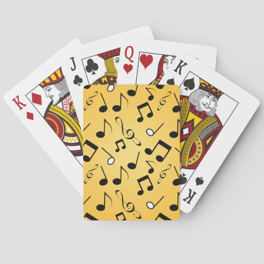 Musiknoten Spielkarten (Rückseite)