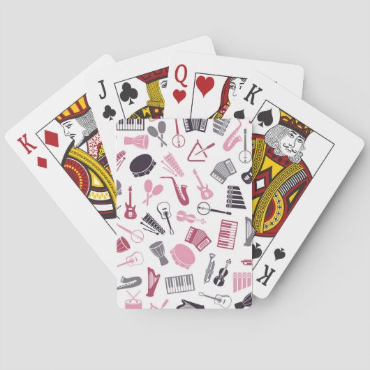 Musiknoten Spielkarten (Rückseite)