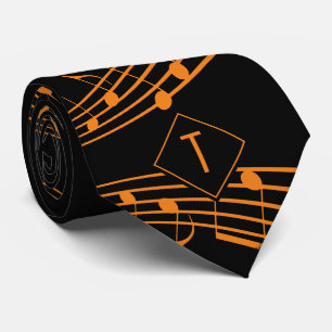 MUSIKNOTEN-Stadien  Monogramm Krawatte