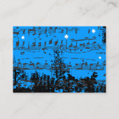 Musiknoten startet die Platzkarte der Tabelle (Rückseite)