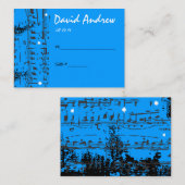 Musiknoten startet die Platzkarte der Tabelle (Vorne/Hinten)