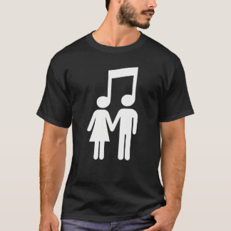 Musiknoten-Stick-Liebesfigur Konzert T-Shirt