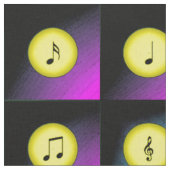 Musiknoten Stoff (Nahaufnahme)