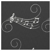 Musiknoten Stoff (Nahaufnahme)