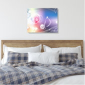 Musiknoten Surreal Fantasy Leinwanddruck (Insitu (Schlafzimmer))