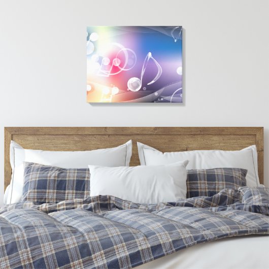 Musiknoten Surreal Fantasy Leinwanddruck (Insitu (Schlafzimmer))