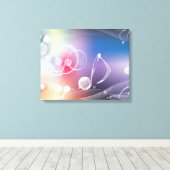 Musiknoten Surreal Fantasy Leinwanddruck (Insitu (Holzboden))