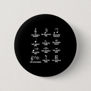 Musiknoten Symbol Definition Humor Lustig Christ Button
