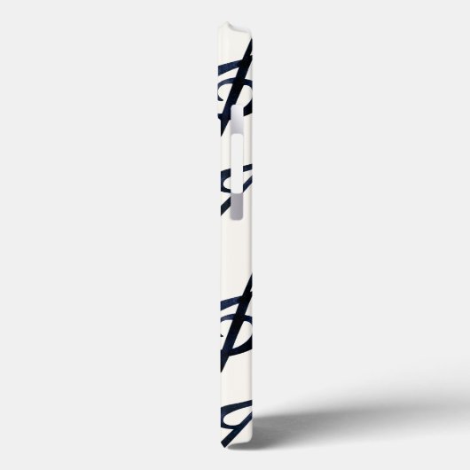 Musiknoten & Symbole Schwarz & Weiß Case-Mate iPhone Hülle (Rückseite / Links)