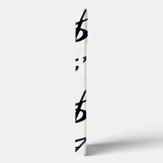 Musiknoten & Symbole Schwarz & Weiß Case-Mate iPhone Hülle (Rückseite / Rechts)