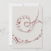 Musiknoten-Symphonie Einladung (Rückseite)