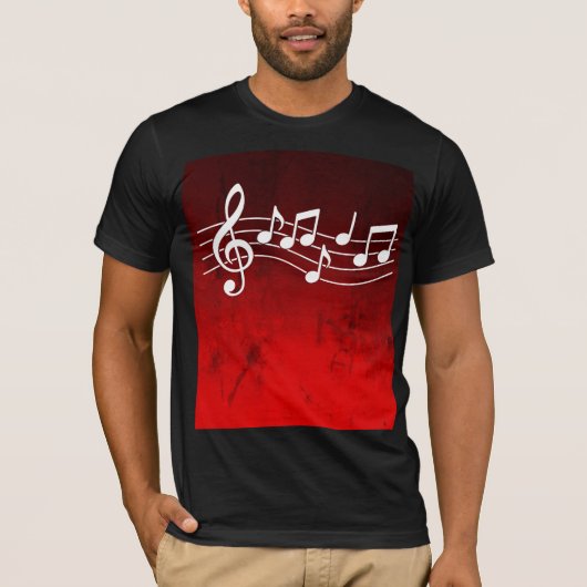 Musiknoten T-Shirt (Vorderseite)