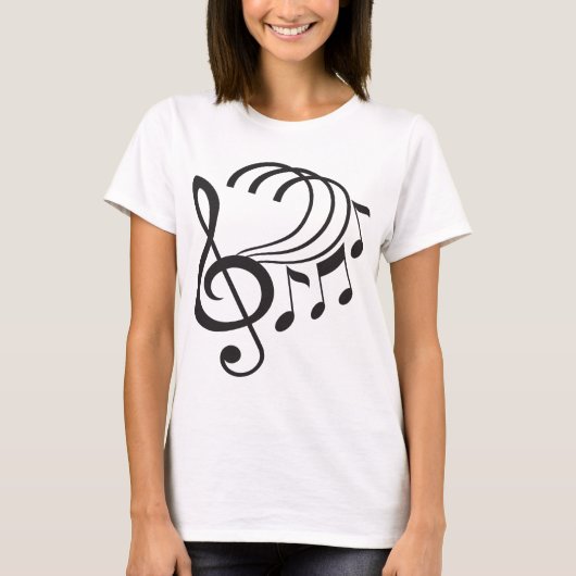 Musiknoten T-Shirt (Vorderseite)