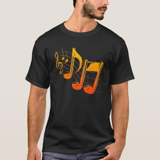 Musiknoten-T - Shirt (Vorderseite)
