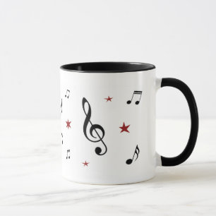 Musiknoten Tasse