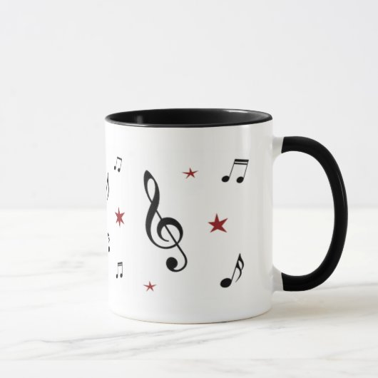 Musiknoten Tasse (Rechts)