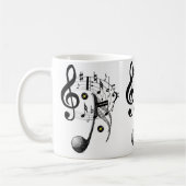 Musiknoten Tasse (Links)