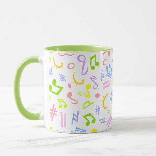 Musiknoten Tasse (Links)