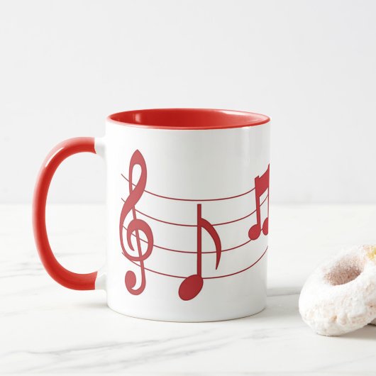 Musiknoten Tasse