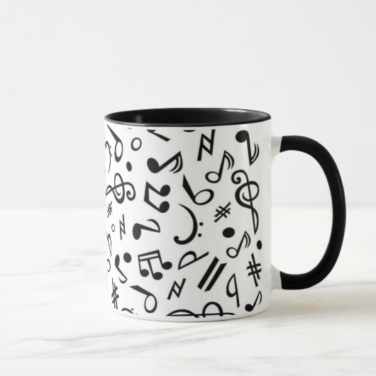 Musiknoten Tasse (Rechts)