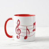 Musiknoten Tasse (Links)