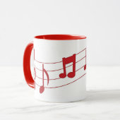 Musiknoten Tasse (Vorderseite Links)