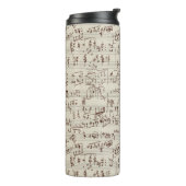 Musiknoten Thermosbecher (Nach links gedreht)