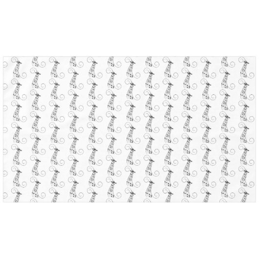 Musiknoten Tischdecke (Vorderseite (Horizontal))